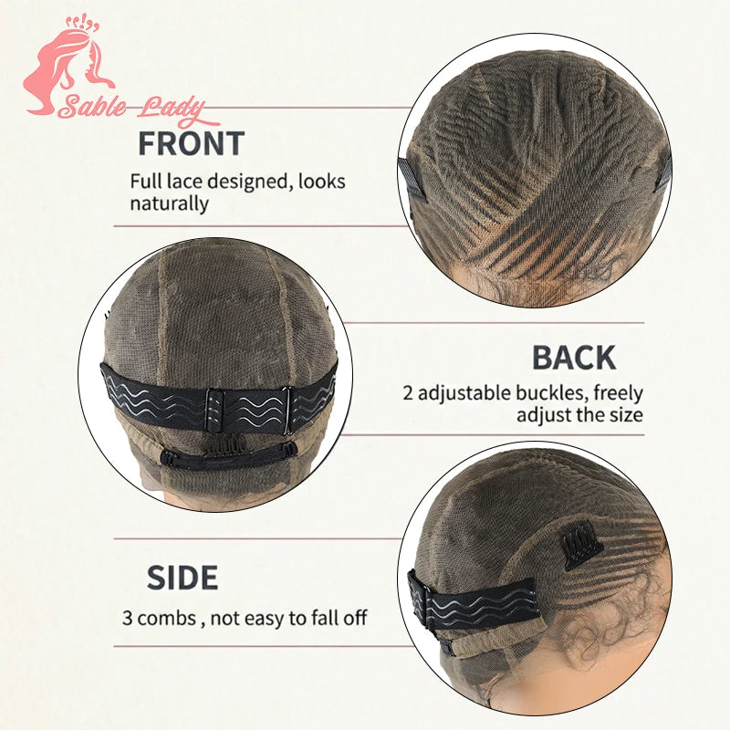 Goddess Crown Braided Wig Updo Stitch Cornrow Braids Wig HD Lace Front Glueless Braided Wigs With Bun For Black Women Baby Hair
