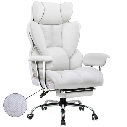 Gtplayer Silla Gaming Gamer Chair Ergonomic Office Chair with Footrest Fabric Surface Spring Seat Cushion Silla De Juego...