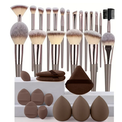 3-20Pcs Premium Makeup Brushes Set Soft Fluffy Beauty Cosmetic Foundation Makeup Brush Eyeshadow Blush Kabuki Make Up Tools