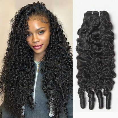 Burmese Curly Human Hair Bundles Human Hair Quality Deep Wave Raw Hair Weave Bundles Double Drawn Vietnamese Hair Extension