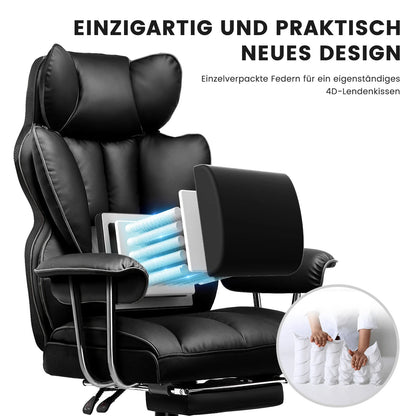 Gtplayer Silla Gaming Gamer Chair Ergonomic Office Chair with Footrest Fabric Surface Spring Seat Cushion Silla De Juego...