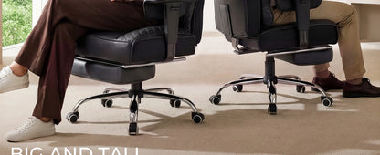 Comhoma Ergonomic Gaming Chair, Office Chair 400 Lb, with Adjustable Lumbar Support & Footrest, Hybrid Design,High Back...