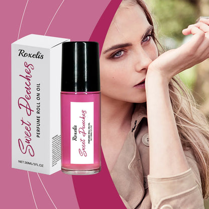 Roxelis 30ml Pheromone Perfume Roller Ball Long Lasting Peach Fragrance Oil Armpit Odor Remover Dating Scent Charming...