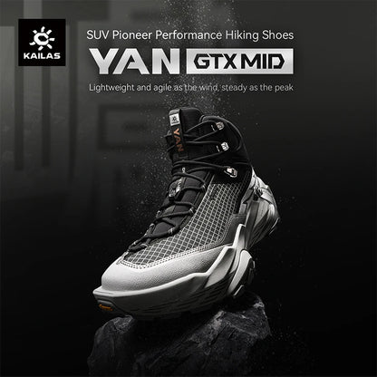 KAILAS New Arrivals YAN GTX MID Men's Anti-Slip Hiking Shoes Outdoor Waterproof Sport Sneakers KS2532137