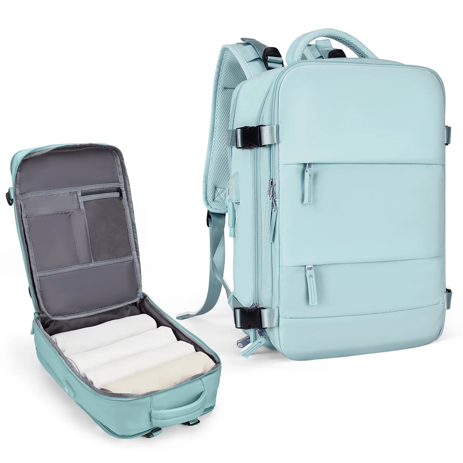 Large Travel Backpack for Men,Airline Flight Approved Waterproof Laptop Backpack,Anti Theft Carry on Backpack, Hiking Backpack