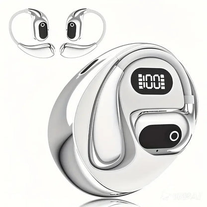 2025 new AI real-time translation headset, LED power display, 144 language translation headset, Type-C charging port