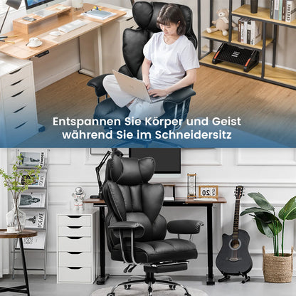 Gtplayer Silla Gaming Gamer Chair Ergonomic Office Chair with Footrest Fabric Surface Spring Seat Cushion Silla De Juego...