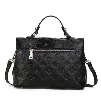 Top layer cowhide bag 2025 New fashionable versatile summer handbag Women's bag Genuine leather one shoulder crossbody bag