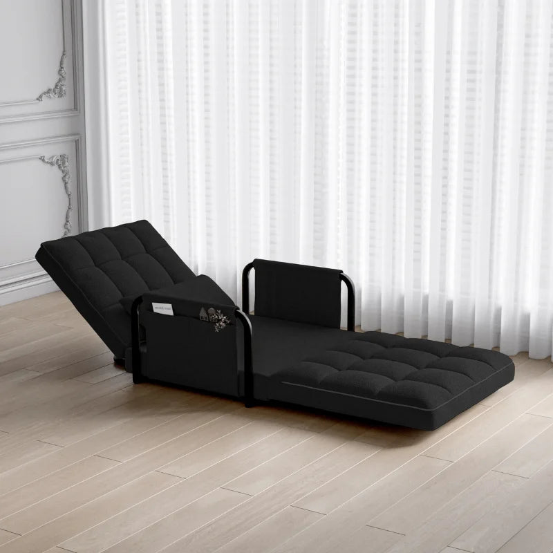 1-site Chauffeuse, 1-site Armchair with 5-position adjustable back, floor Chair with side Storage | Kimlud Luxury Chair