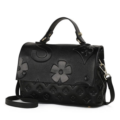 Top layer cowhide bag 2025 New fashionable versatile summer handbag Women's bag Genuine leather one shoulder crossbody bag