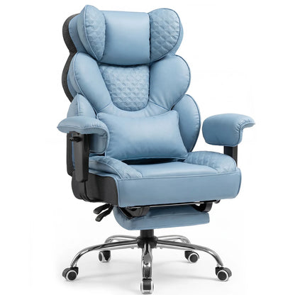 Comhoma Ergonomic Gaming Chair, Office Chair 400 Lb, with Adjustable Lumbar Support & Footrest, Hybrid Design,High Back...