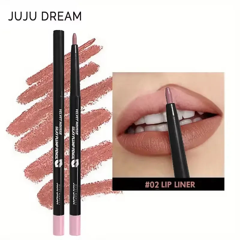 5 Colors Waterproof Matte Lipliner Pencil Red Contour Tint Lipstick Long Lasting Non-stick Cup Moisturising Lips Makeup...