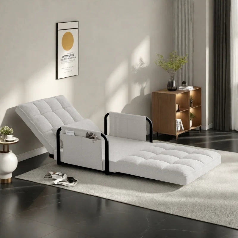 1-site Chauffeuse, 1-site Armchair with 5-position adjustable back, floor Chair with side Storage | Kimlud Luxury Chair