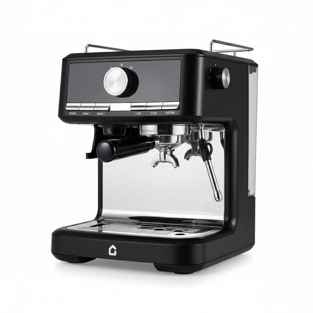 HiMISS 15 Bar Espresso Machine with Milk Frother and Grinder, 30 grind setting, Cappuccino & Espresso Coffee Maker |...