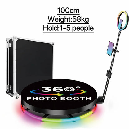 360 degree photo booth 360 degree photo booth machine with flight case packaging suitable for wedding reception party events - Kimlud