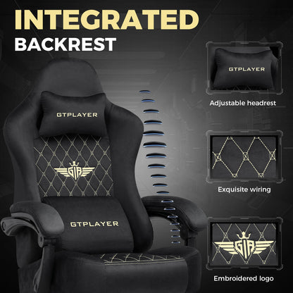 GTPLAYER Gaming chair fabric Gaming Chair Ergonomic office boot PC chair, Adjustable and Rotatable Desk Chair | Kimlud...
