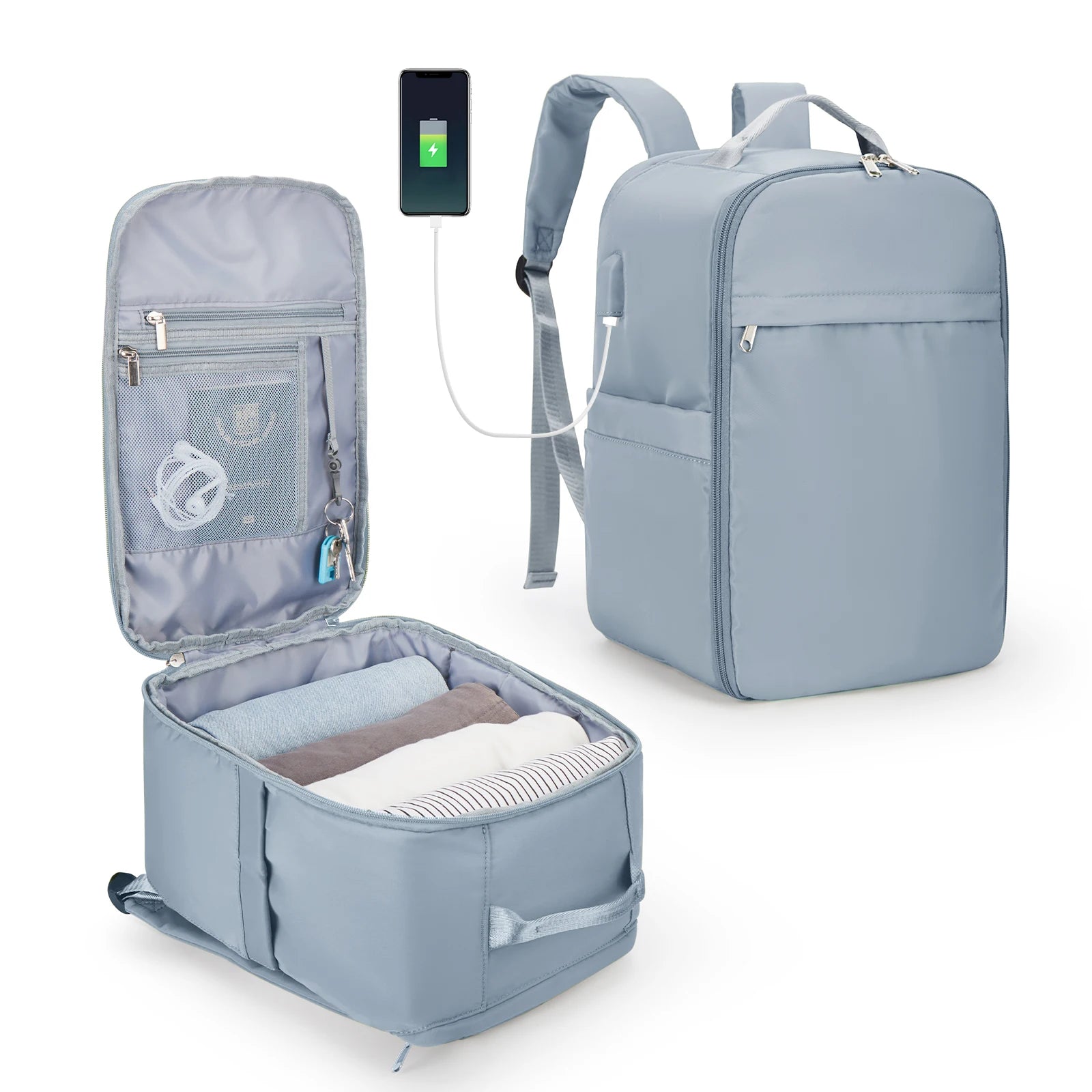 Ryanair Backpack 40x20x25 Cabin Bag, Hand Luggage Travel Backpack for Easyjet Cabin Bag 45x36x20, Laptop Backpack for Women/Men