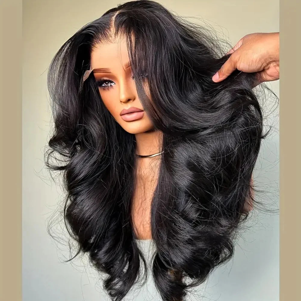 250% Density Glueless Body Wave Human Hair 13x4 Lace Frontal Wigs Brazilian Virgin Human Hair Remy Hair Wigs HD Lace...