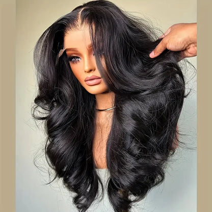 250% Density Glueless Body Wave Human Hair 13x4 Lace Frontal Wigs Brazilian Virgin Human Hair Remy Hair Wigs HD Lace...