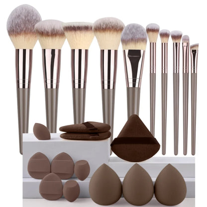 3-20Pcs Premium Makeup Brushes Set Soft Fluffy Beauty Cosmetic Foundation Makeup Brush Eyeshadow Blush Kabuki Make Up Tools