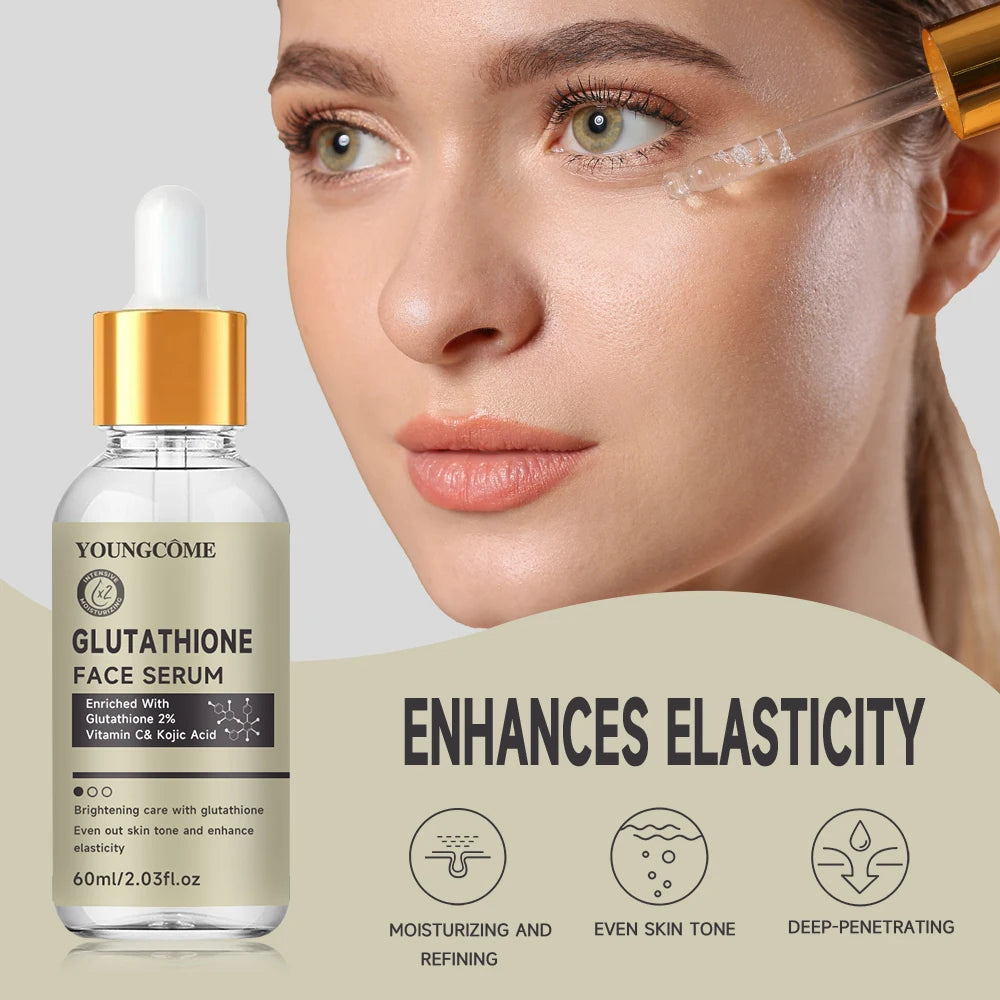 Glutathione Serum for Face for Brightening Skin,Dark Spot Corrector Sensitive Skin Cell Regenerating Lifting Skincare 40ml/60ml