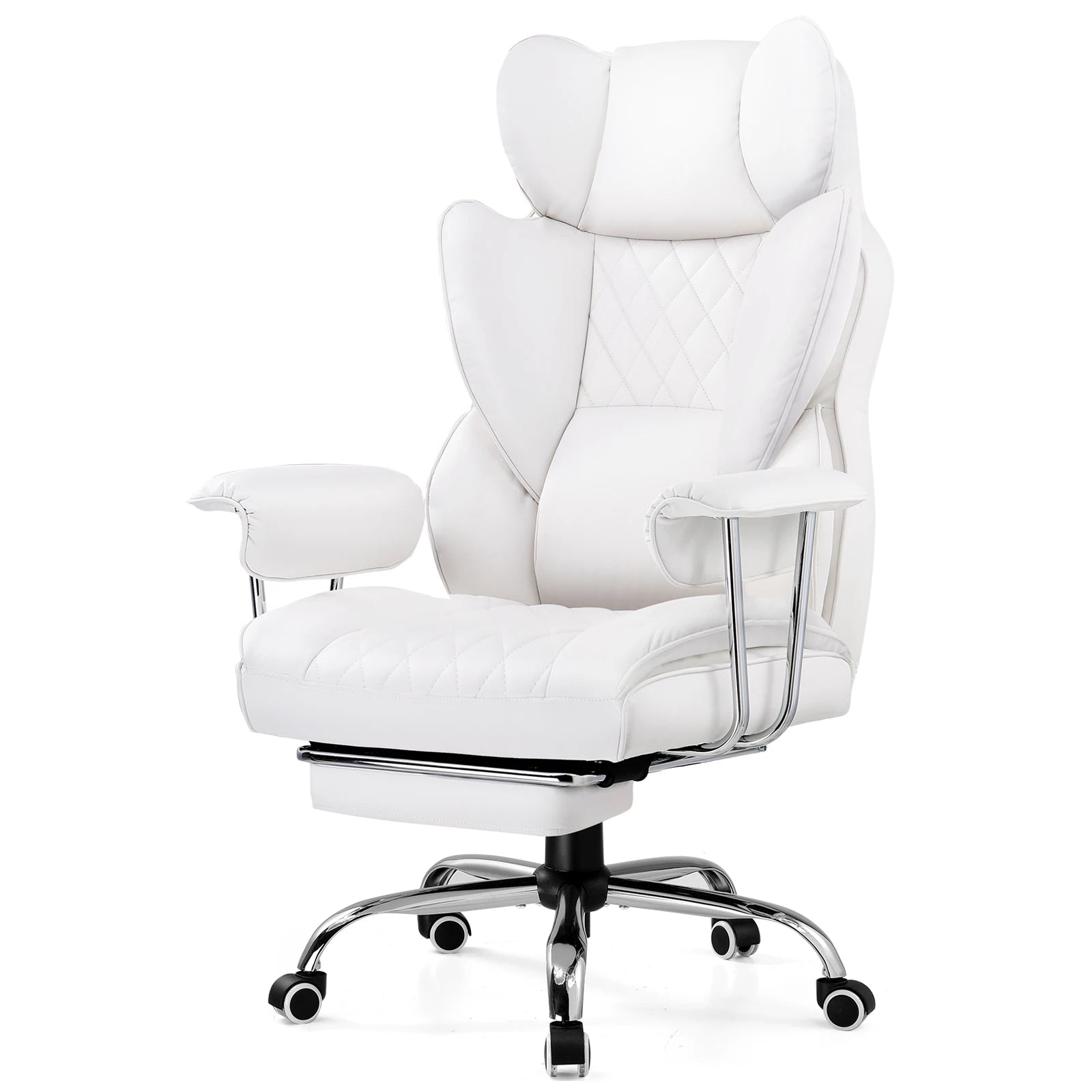Big and Tall Gaming Chair with Pocket Spring Lumbar Support, Ergonomic Office Chair with Footrest