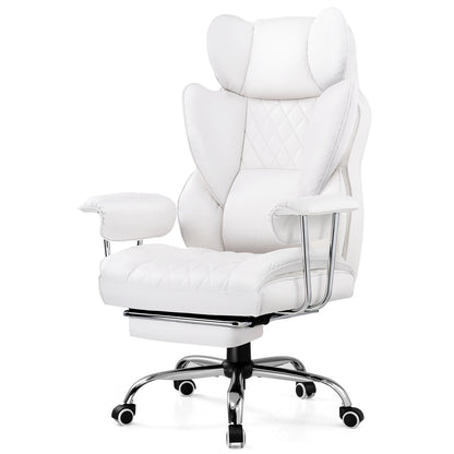 Big and Tall Gaming Chair with Pocket Spring Lumbar Support, Ergonomic Office Chair with Footrest - Kimlud