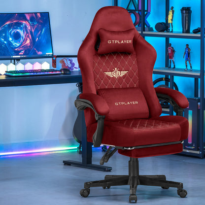 GTPLAYER Gaming chair fabric Gaming Chair Ergonomic office boot PC chair, Adjustable and Rotatable Desk Chair | Kimlud...