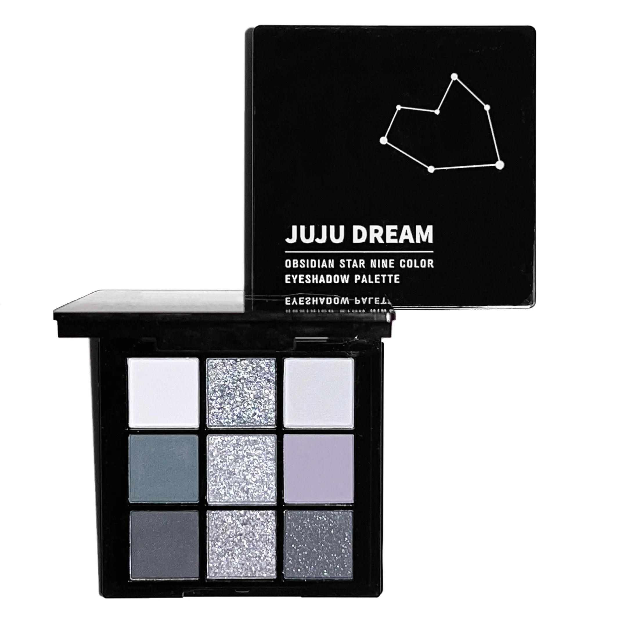 9-shade eyeshadow palette: Black Swan, Smoky, Dark Black, Grey Silver Glitter, Matte Finish, Long-lasting, and easy to...