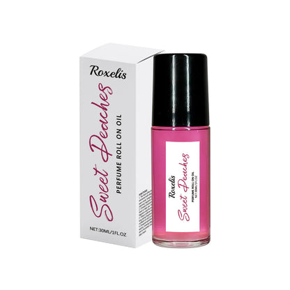 Roxelis 30ml Pheromone Perfume Roller Ball Long Lasting Peach Fragrance Oil Armpit Odor Remover Dating Scent Charming...