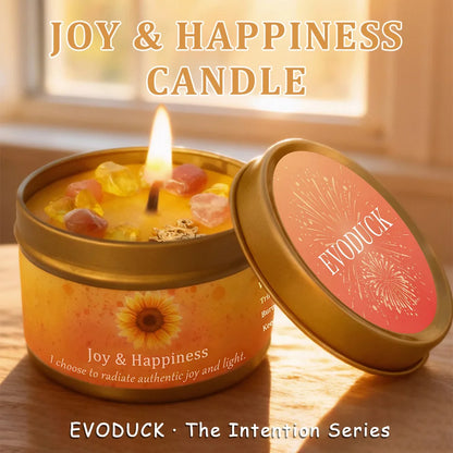 Scented Candles 3oz Law of Attraction Joy Happiness Manifestation Energy Boosting Christmas Home Decoration Candle Holders Gift