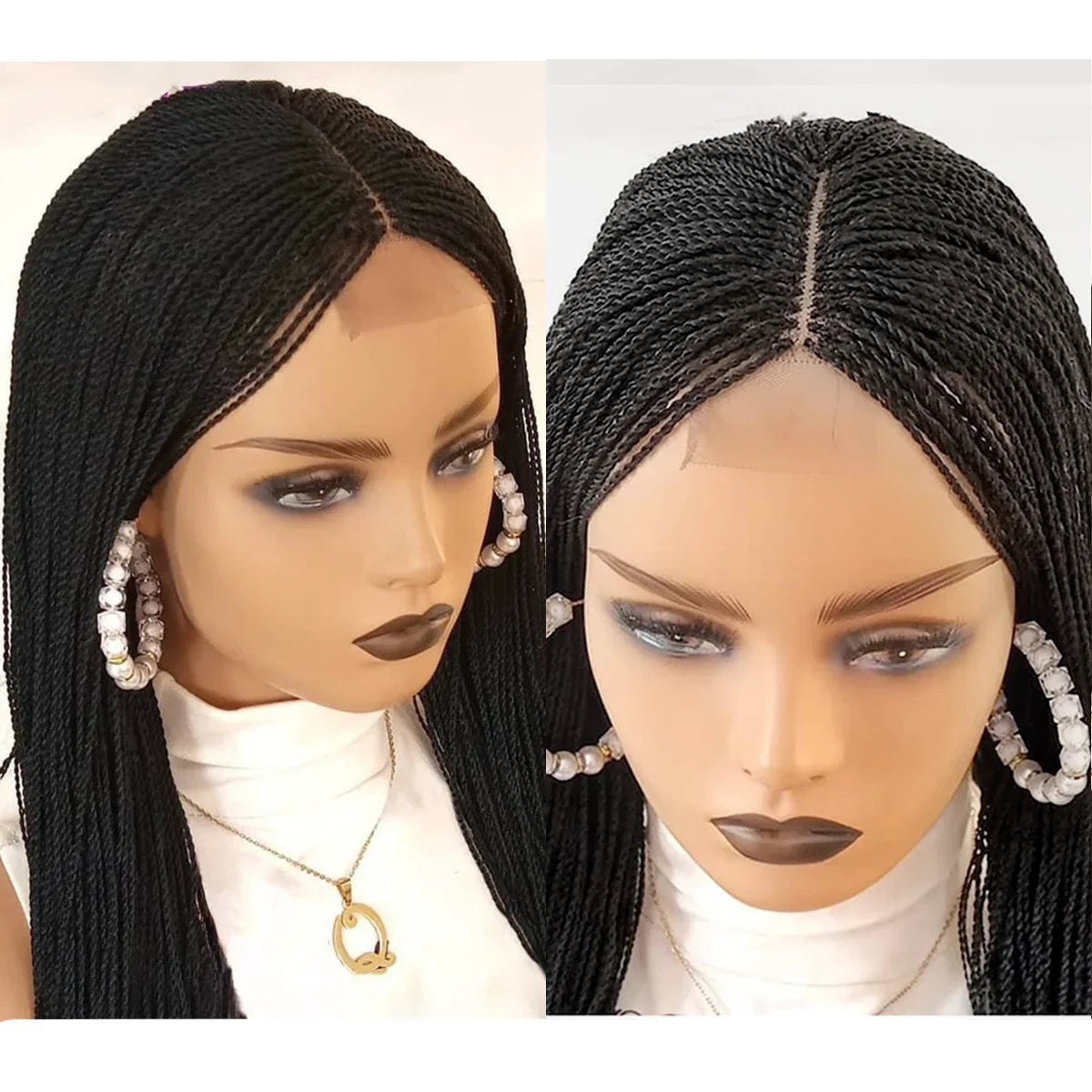 Micro Million Twist Braided Afro Wig Glueless Black Women Hair Extensions Twist Wig for Natural Hair