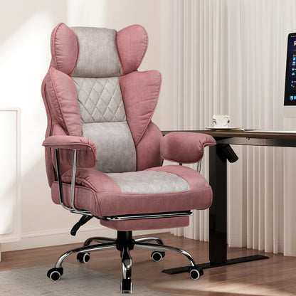 Gtplayer Gaming Chair, Office Chair with Pocket Spring Lumbar Support, Ergonomic and Comfortable Wide Office Computer Chair