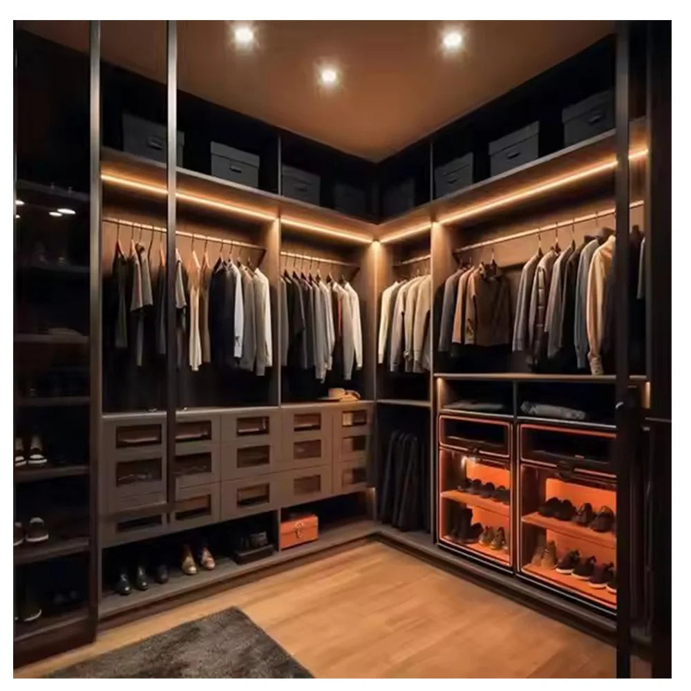 Custom Wooden Capacity Large Cabinet Wardrobe Folding with Storage Organizer Bedroom Furniture for Clothes Storage Cabinet - Kimlud