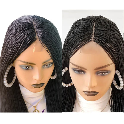Micro Million Twist Braided Afro Wig Glueless Black Women Hair Extensions Twist Wig for Natural Hair