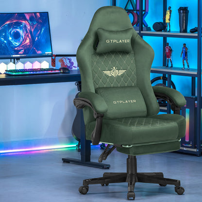 GTPLAYER Gaming chair fabric Gaming Chair Ergonomic office boot PC chair, Adjustable and Rotatable Desk Chair | Kimlud...