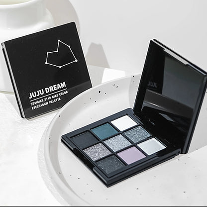 9-shade eyeshadow palette: Black Swan, Smoky, Dark Black, Grey Silver Glitter, Matte Finish, Long-lasting, and easy to...
