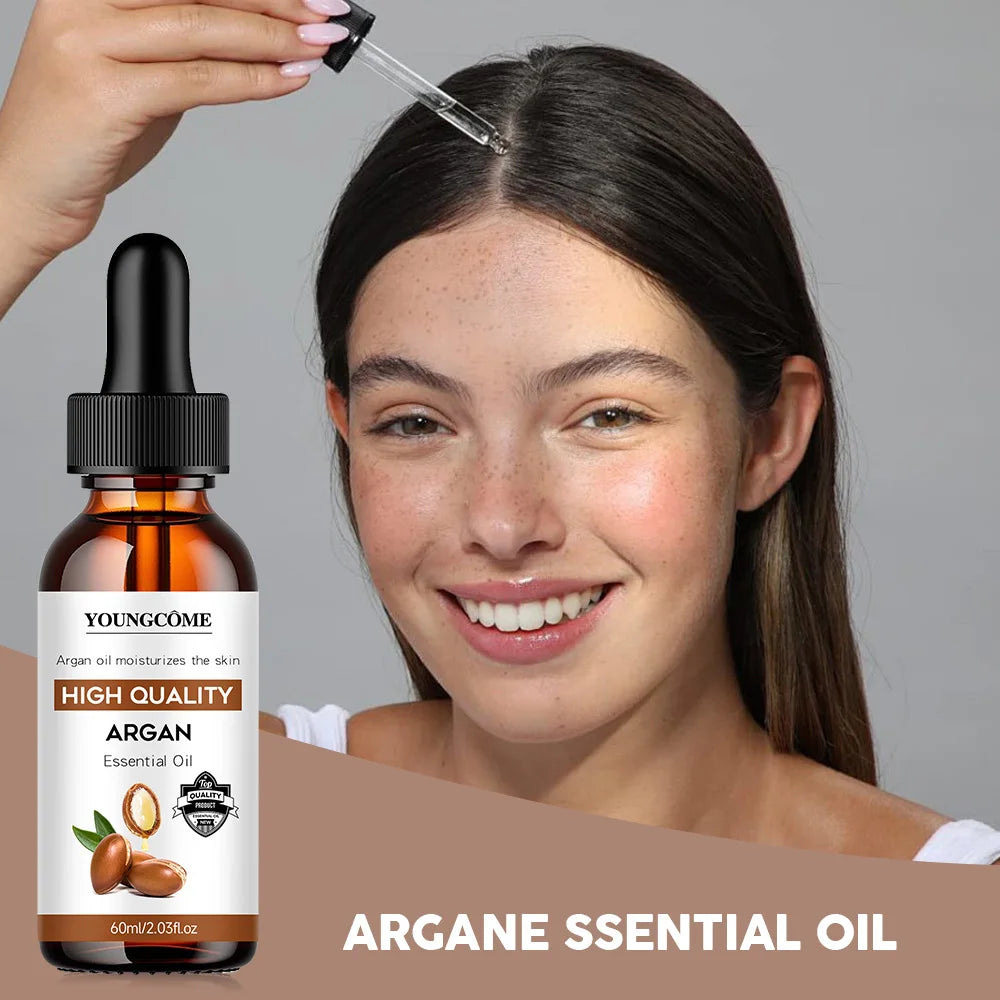 Moroccan Argan Oil Hair Serum Lightweight Hair Oil Mist For Split Ends, Frizzy Hair And Flyaways, Hair Oil Repair- Gloss...
