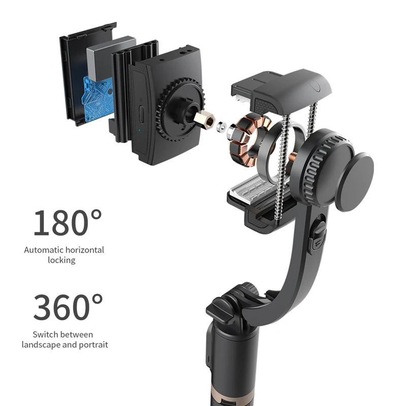 new Gimbal Stabilizer 360° rotation stable shooting Bluetooth Selfie Stick Tripod for Smartphone Live Vertical Shooting Bracket