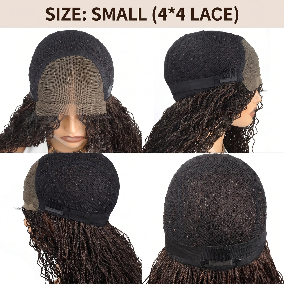 Micro Twist Braided Wig For Black Women Synthetic Two Strand Twist Hair Full Lace Front Wig Natural Protective Style