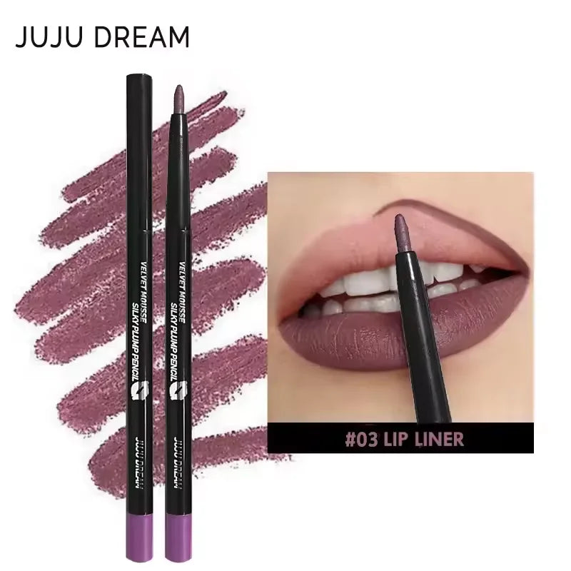 5 Colors Waterproof Matte Lipliner Pencil Red Contour Tint Lipstick Long Lasting Non-stick Cup Moisturising Lips Makeup...