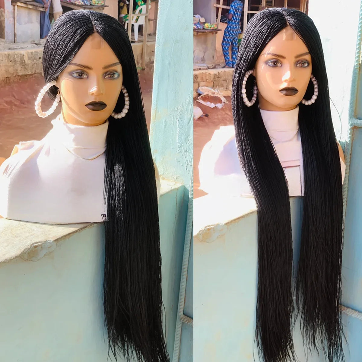 Micro Million Twist Braided Afro Wig Glueless Black Women Hair Extensions Twist Wig for Natural Hair