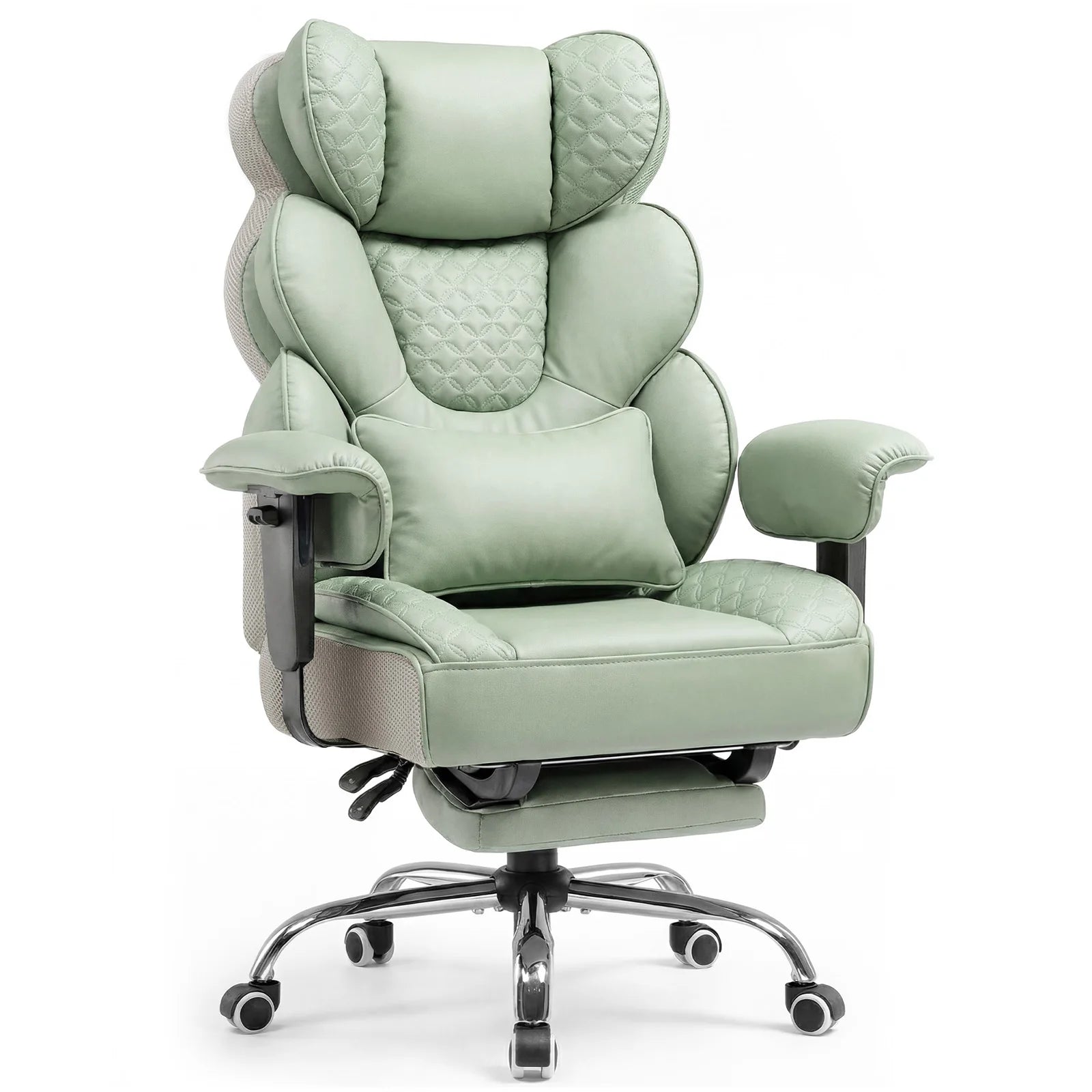 Comhoma Ergonomic Gaming Chair, Office Chair 400 Lb, with Adjustable Lumbar Support & Footrest, Hybrid Design,High Back...