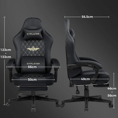 GTPLAYER Gaming chair fabric Gaming Chair Ergonomic office boot PC chair, Adjustable and Rotatable Desk Chair | Kimlud...