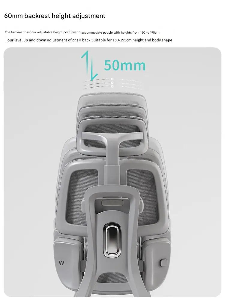 Lumbar Support Ergonomic Chair, Comfortable Office Computer Chair, Home Gaming Swivel Seat - Kimlud