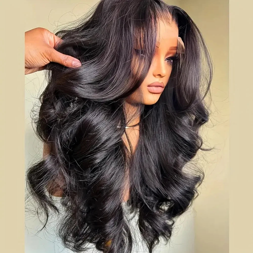 250% Density Glueless Body Wave Human Hair 13x4 Lace Frontal Wigs Brazilian Virgin Human Hair Remy Hair Wigs HD Lace...