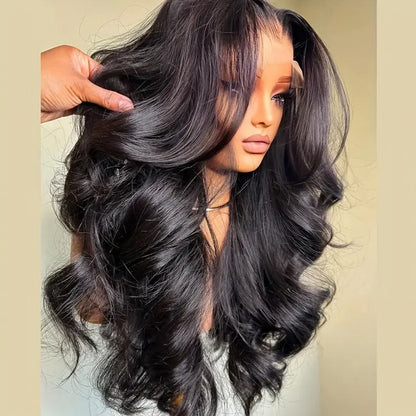 250% Density Glueless Body Wave Human Hair 13x4 Lace Frontal Wigs Brazilian Virgin Human Hair Remy Hair Wigs HD Lace...