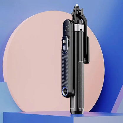 Professional 1.8M Lightweight Selfie Stick with Quadpod Stand Wireless Remote 360° Swivel Universal for Heavy Duty Cell Phones