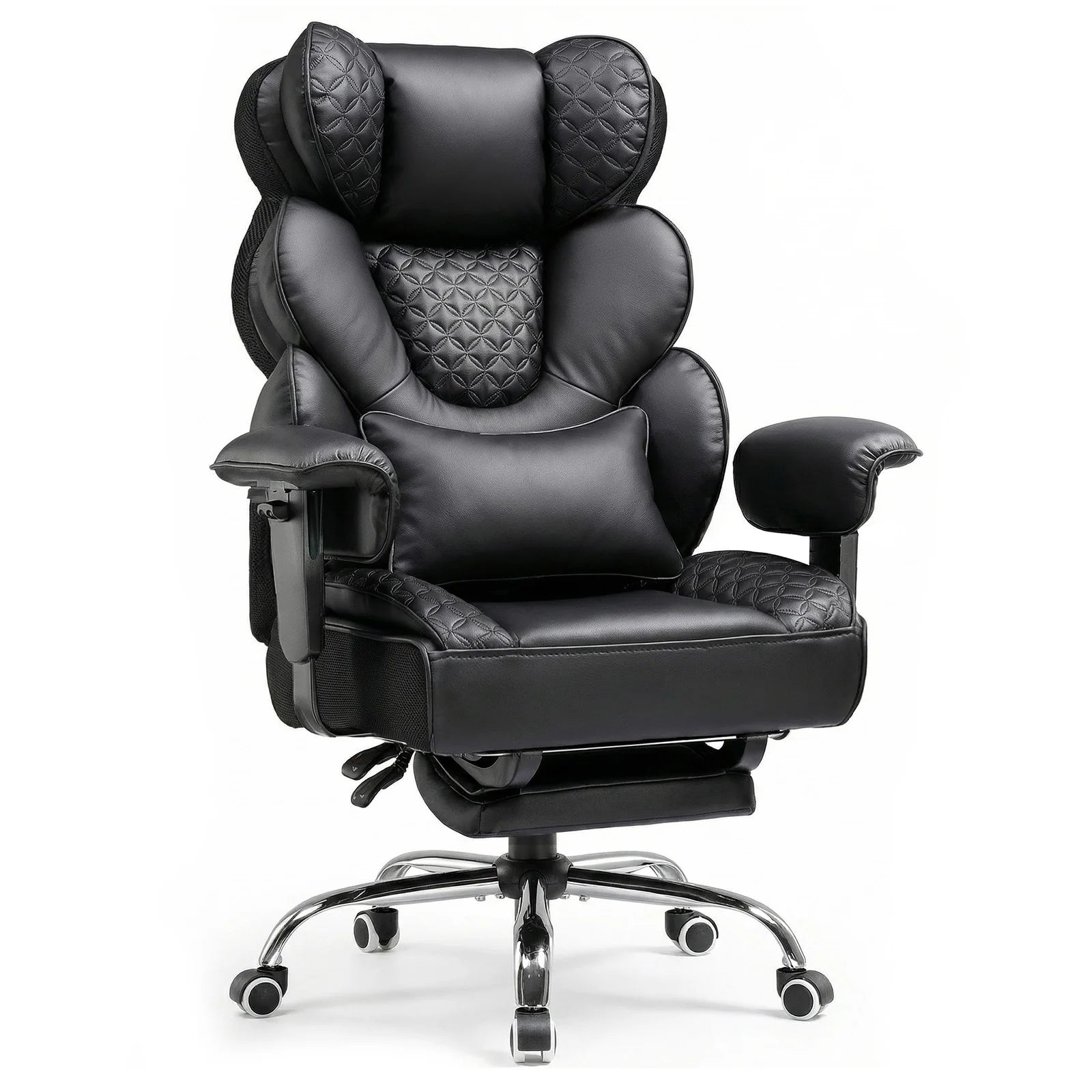 Comhoma Ergonomic Gaming Chair, Office Chair 400 Lb, with Adjustable Lumbar Support & Footrest, Hybrid Design,High Back...