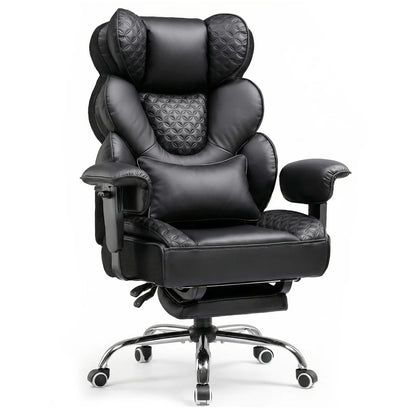 Comhoma Ergonomic Gaming Chair, Office Chair 400 Lb, with Adjustable Lumbar Support & Footrest, Hybrid Design,High Back...